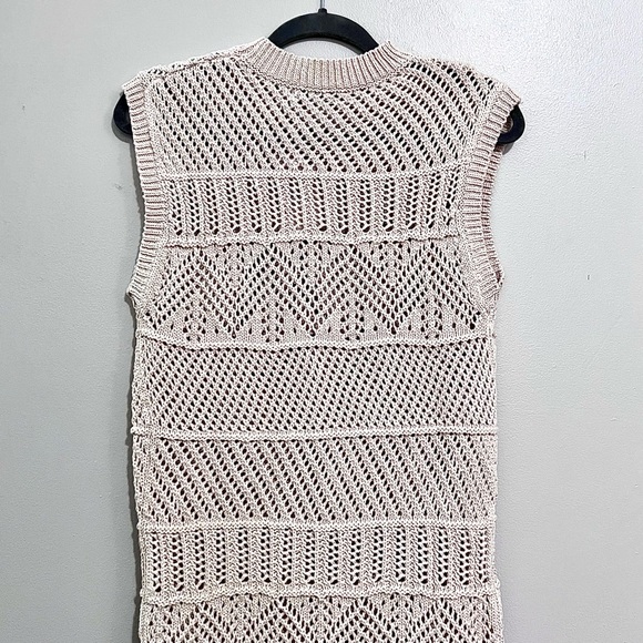 NWT Mango MNG Mock Neck Midi Knit Openwork Crochet Dress SOLD OUT ONLINE - Picture 14 of 16